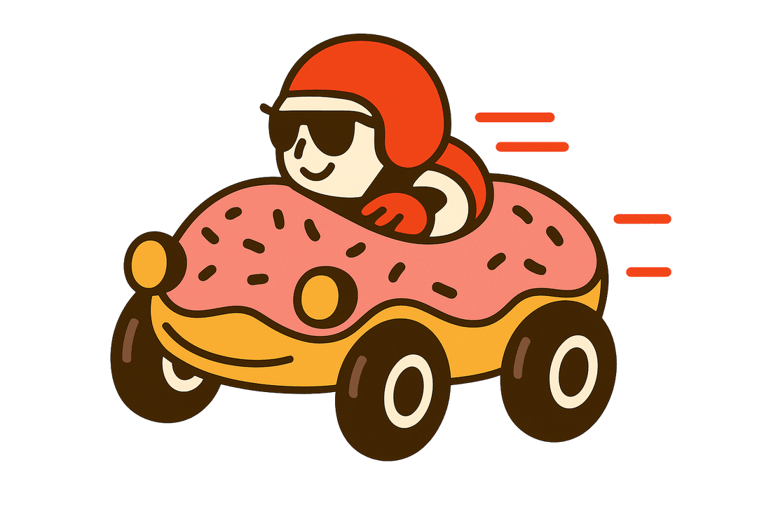 Racing donut driver