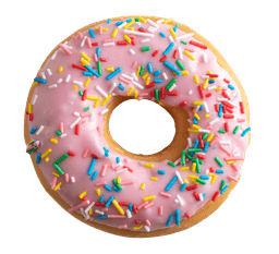 Strawberry sprinkle donut